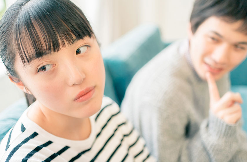 旦那の浮気を疑う主婦