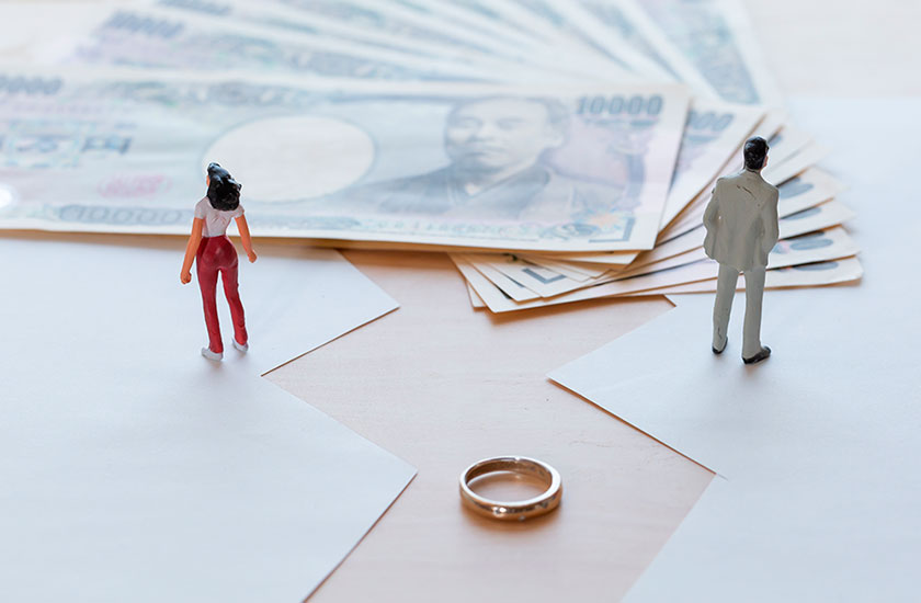 離婚と慰謝料のイメージ