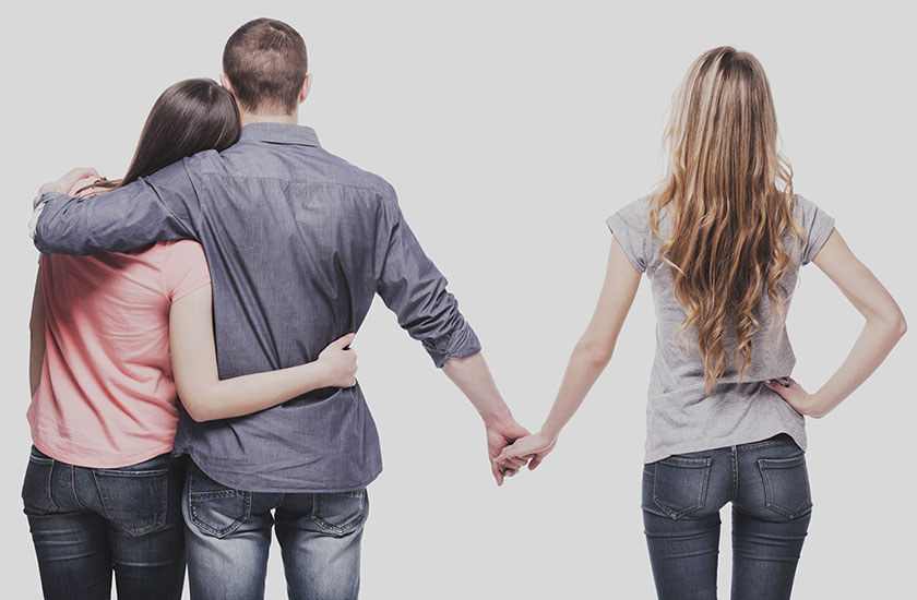 不倫関係にある男女