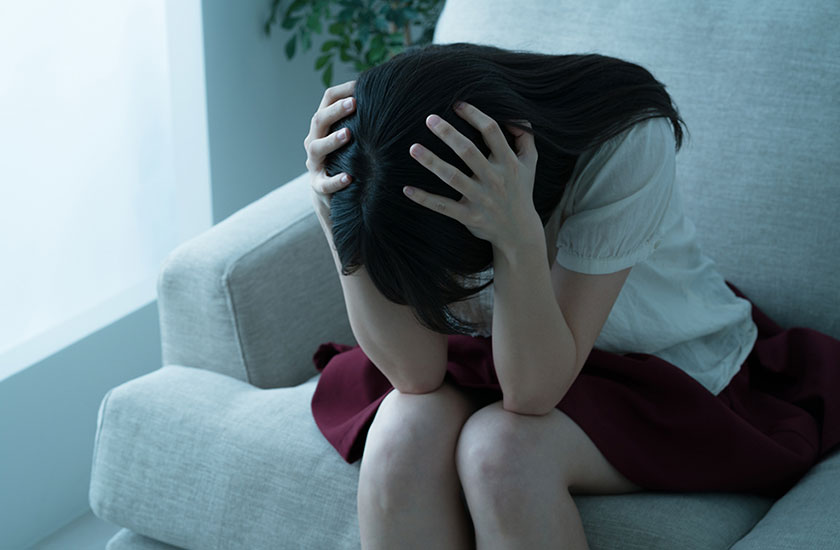 人間不信に陥っている女性