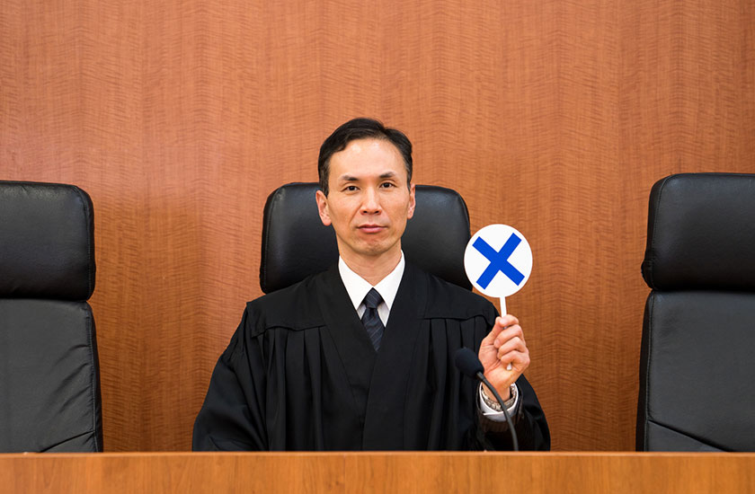 裁判で慰謝料請求できないケースの裁判官