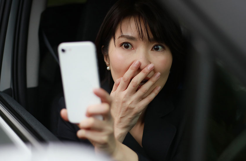 浮気調査に失敗する探偵