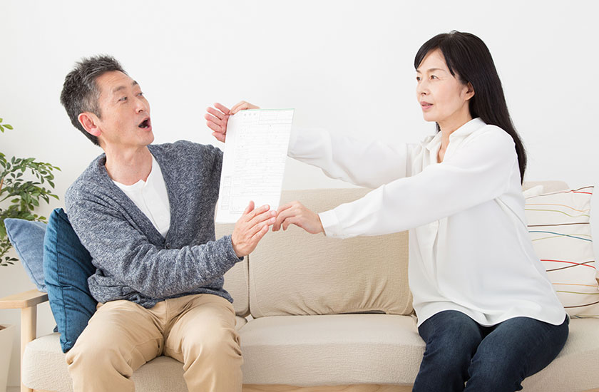 熟年離婚に応じない夫