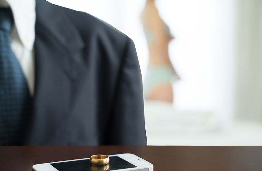 不貞行為を行う既婚男性