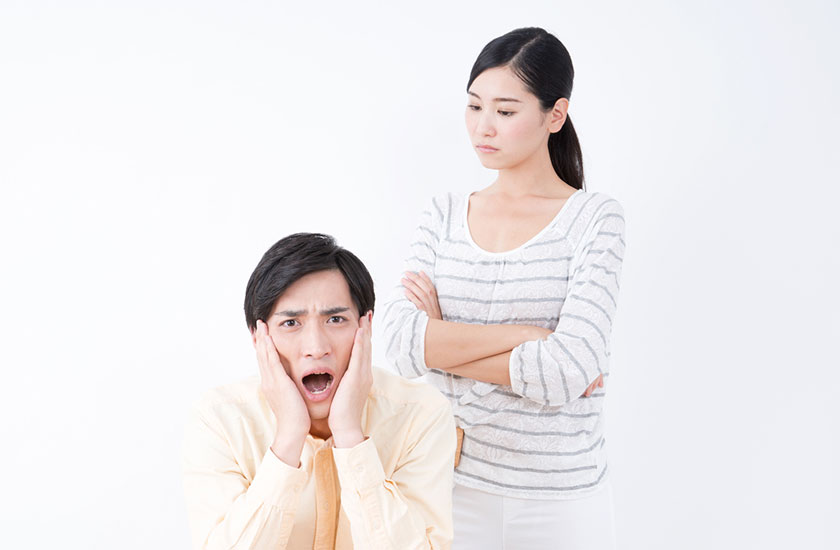 不倫した夫とその妻