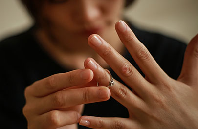 離婚を決意した既婚女性